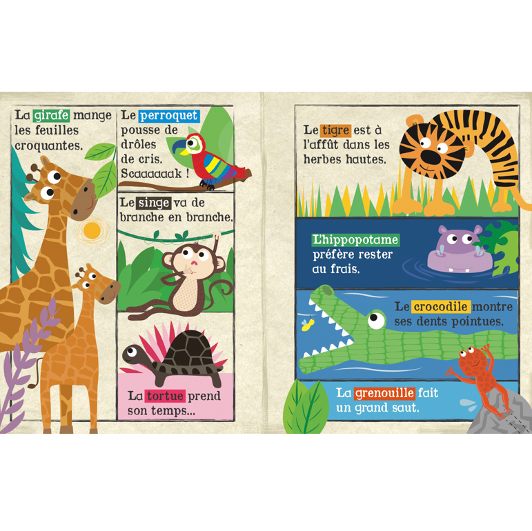 livre bébé tissu crépite bruit savane animaux.webp